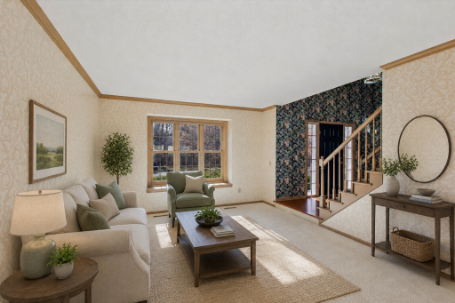 Formal living room (Virtually staged & enhanced)