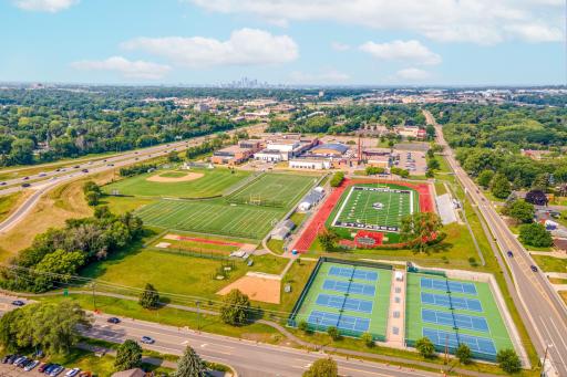 Fantastic location near parks, athletic fields, tennis courts, shopping, dining, and convenient commuter routes.