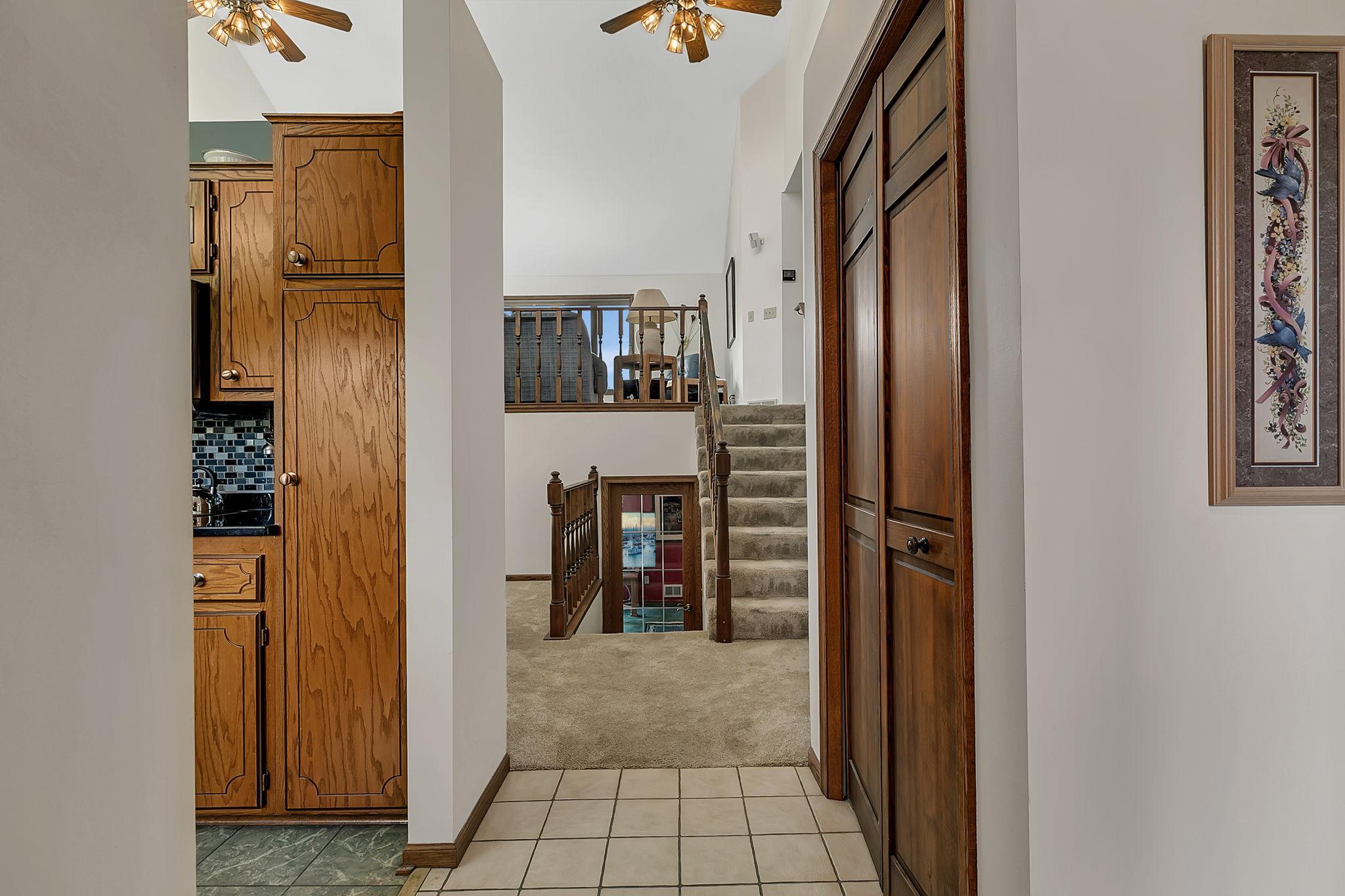 Well-planned layout offers efficient use of space throughout the home.