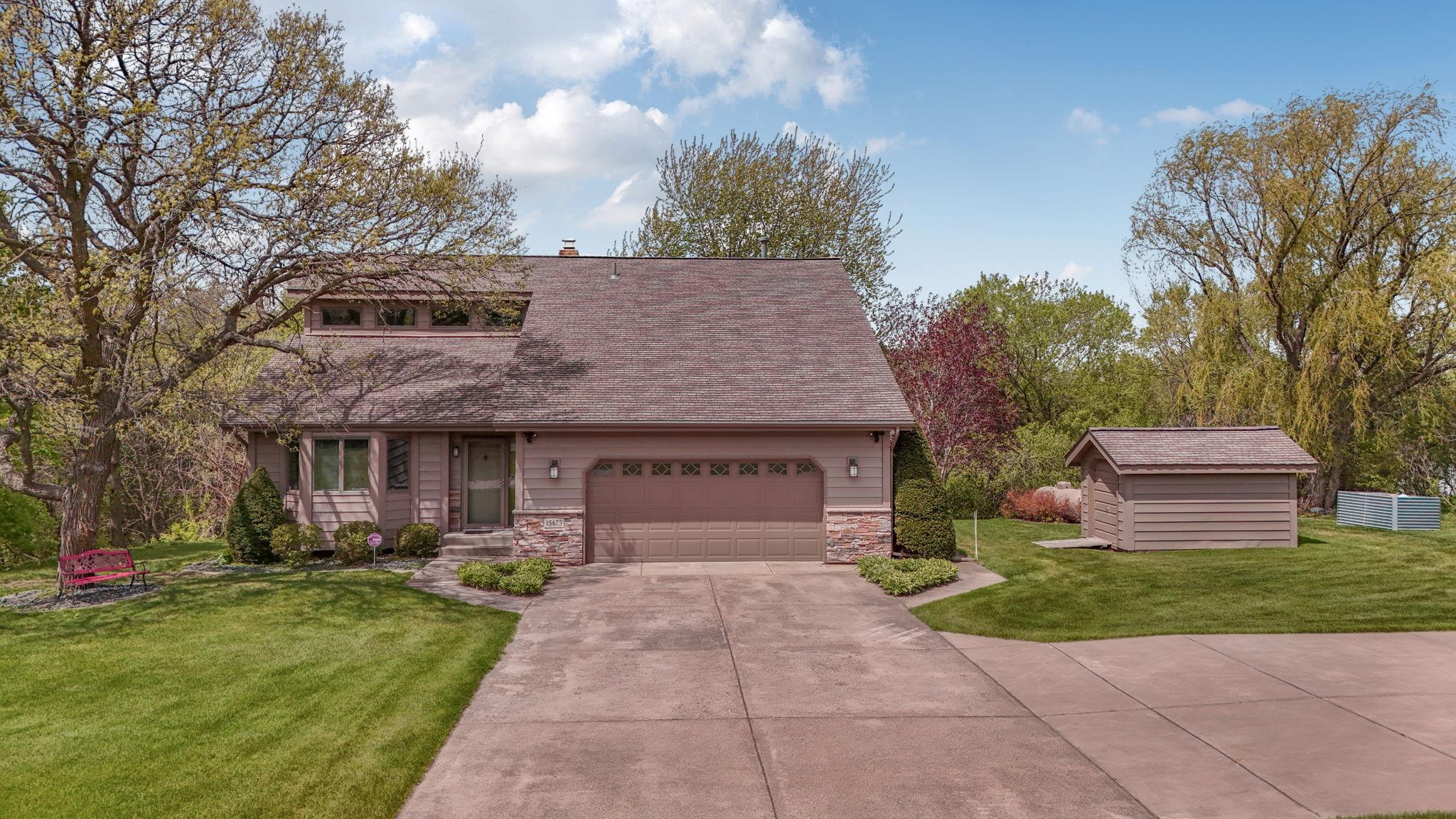 Large driveway.