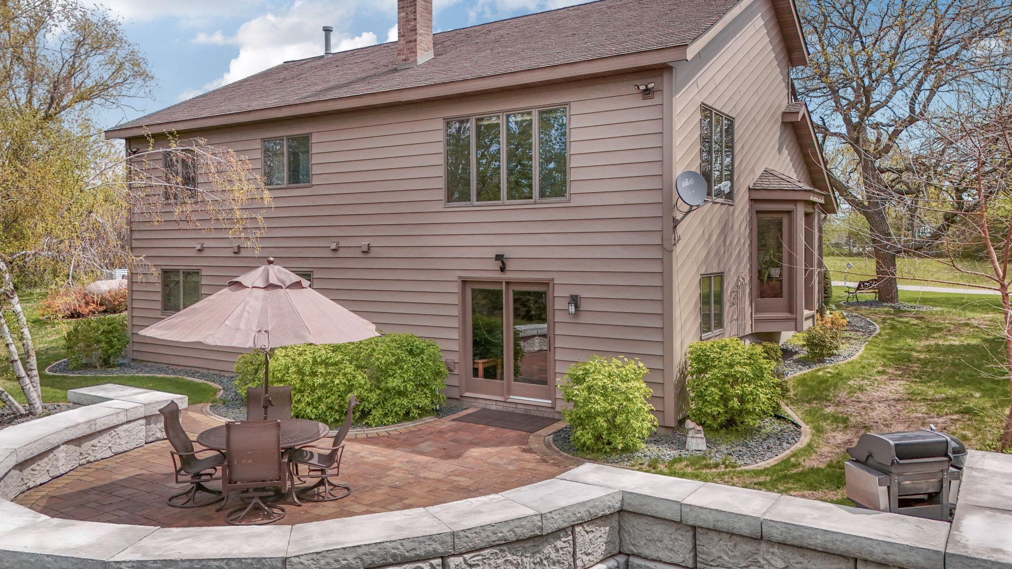 Slide door lending access into the home.