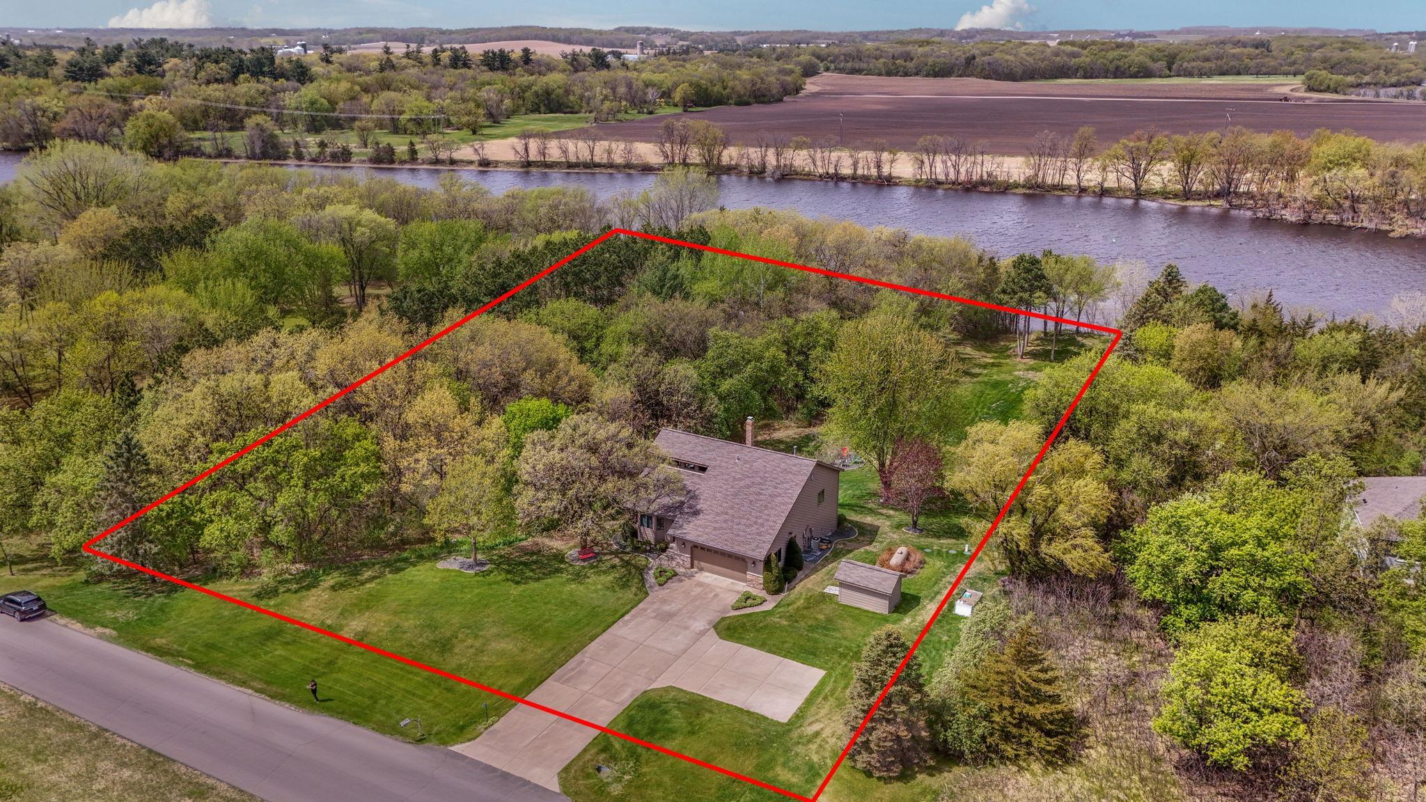 Another view of the property lines.