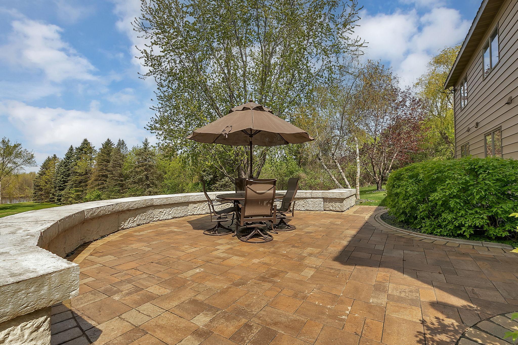 Enjoy river views from your patio.
