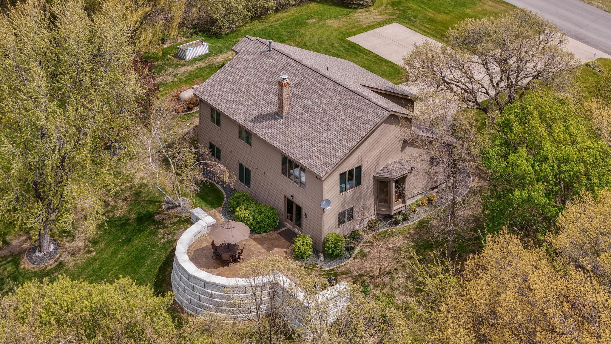 Back of home provides flexible outdoor areas ready for your vision.
