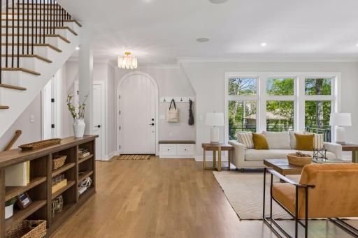 Real 3/4" White Oak Floors + Custom Front door