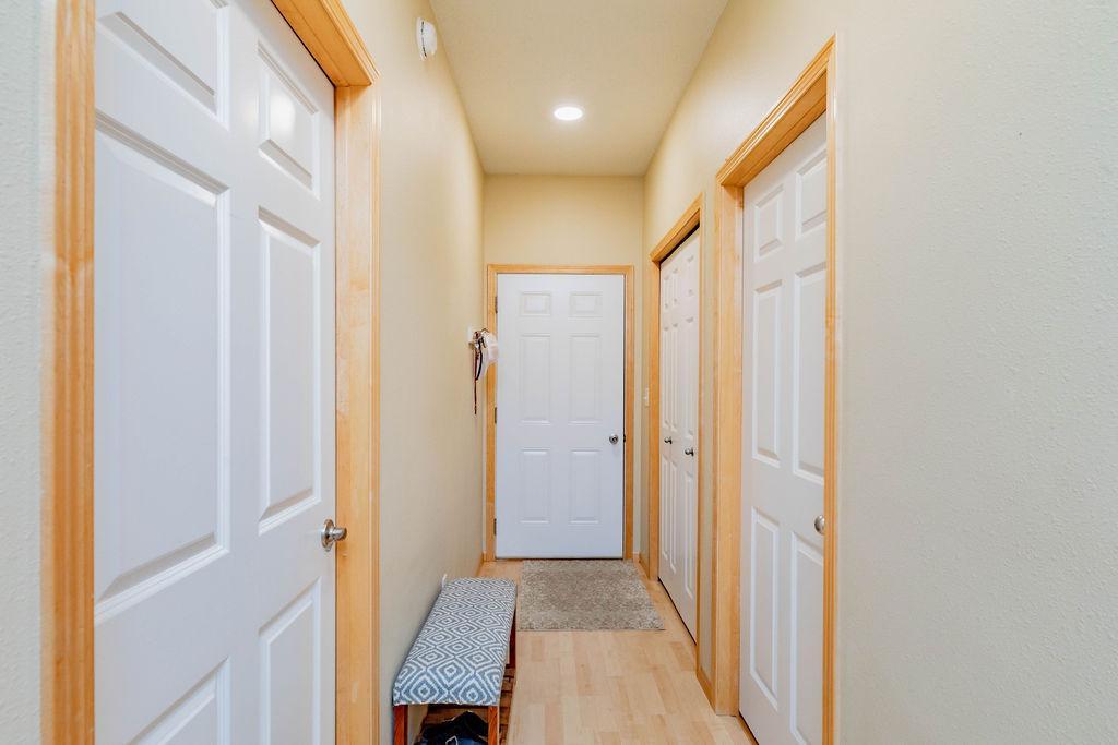 back hallway to garage