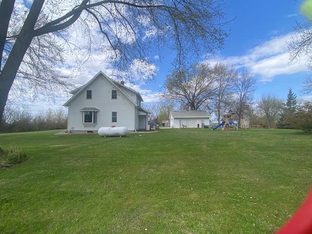 East side of the house