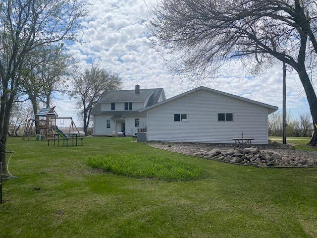 North side garage/house