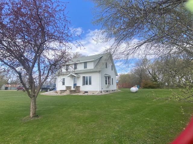 South side of house