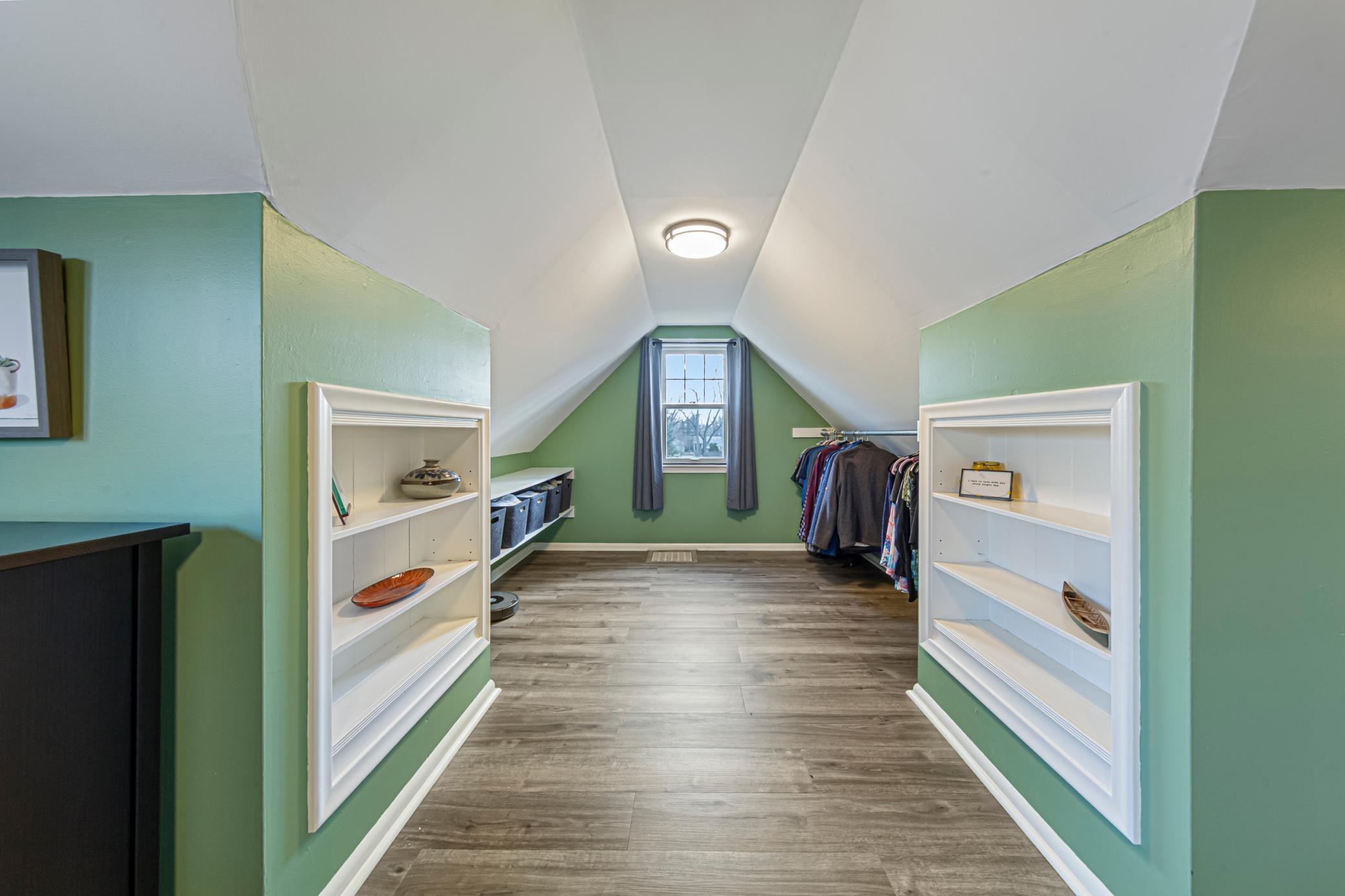 Upper level primary bedroom view 4 of nook/closet area