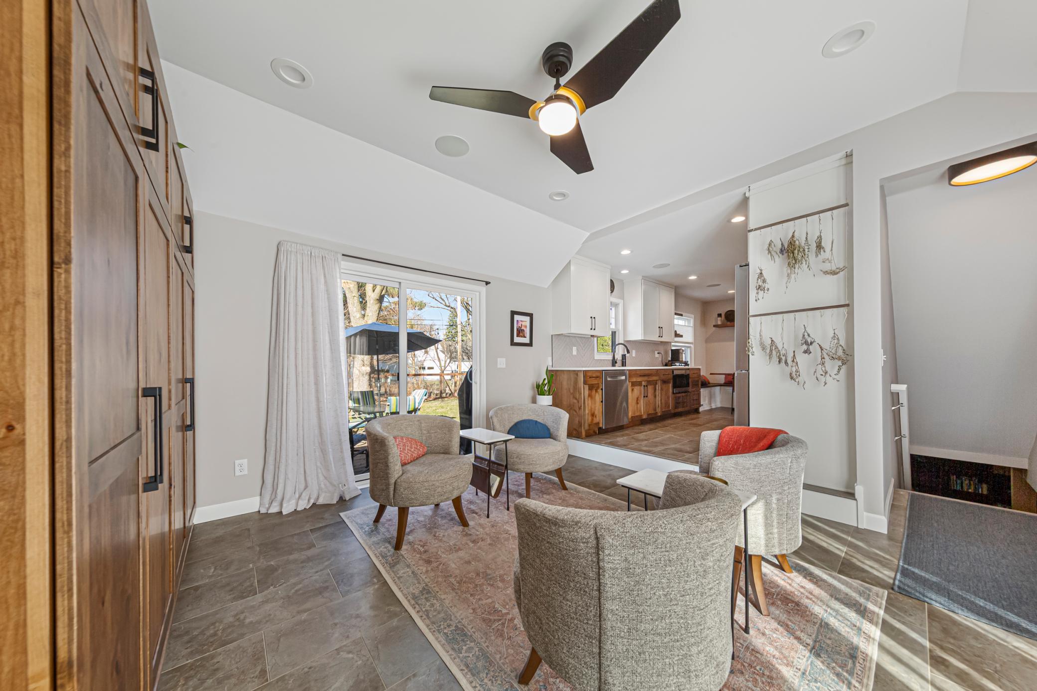 Nook - Dining area off kitchen opens up to front and back patio area.