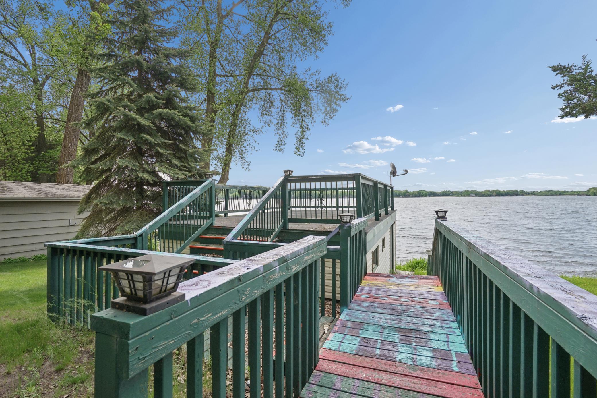 A fork in the road, go on top for the deck, or go below for massive storage, big enough to use for your boat!