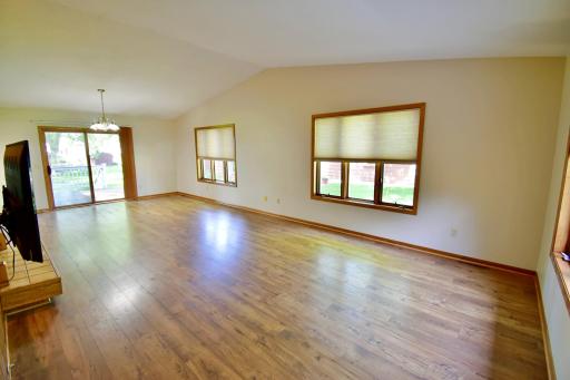 View from the front entry showing the spacious open concept