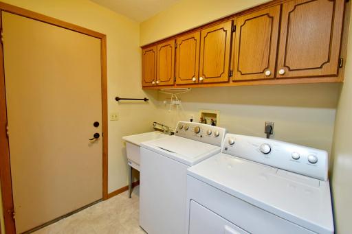 Main floor laundry just inside by the garage