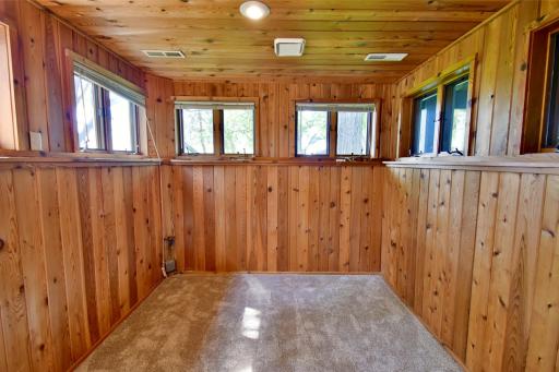 This area previously had a hot tub, and still has the water access - so many ways you can use this light filled area!