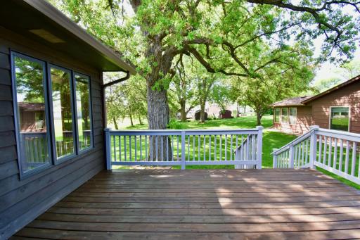 View of your expansive back yard from the deck