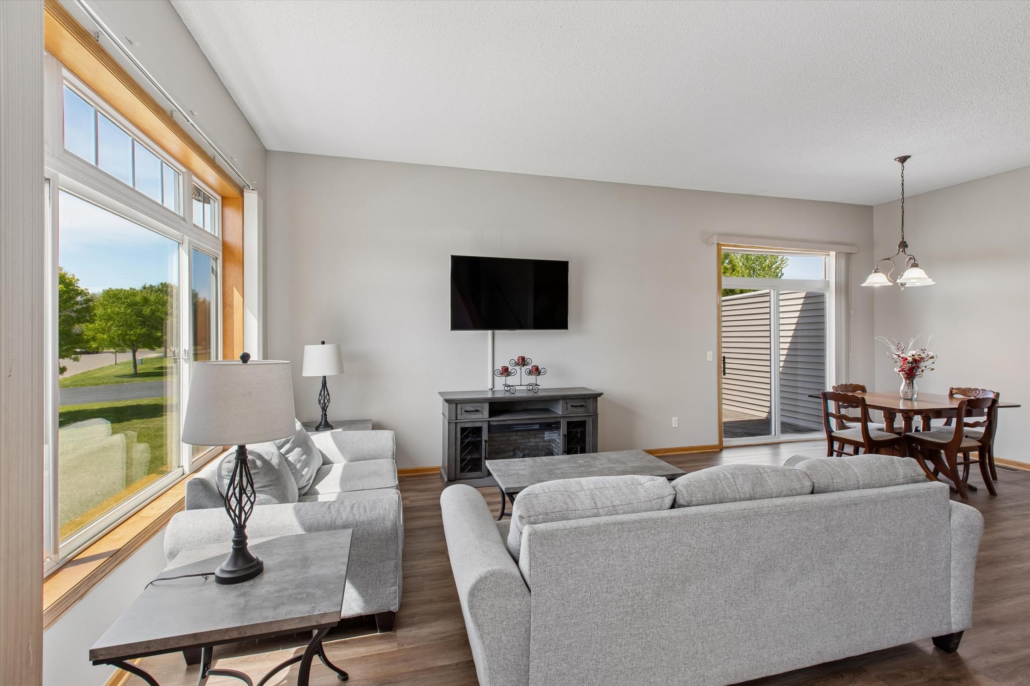Room to accommodate various furniture arrangements