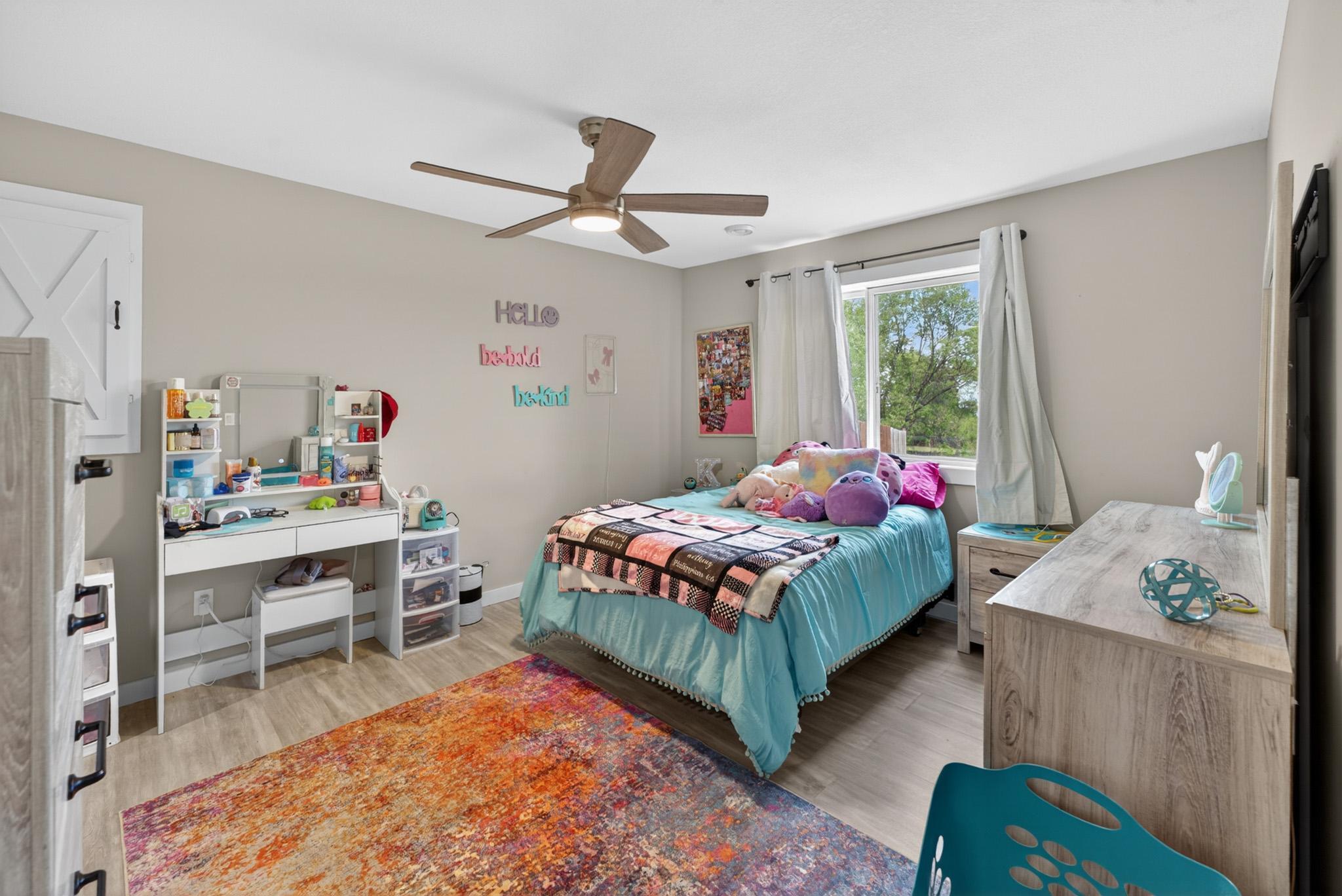 Lower level primary bedroom