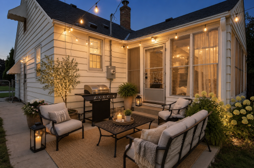 Enjoy peaceful evenings overlooking the backyard from your private outdoor oasis. *Virtually Staged*