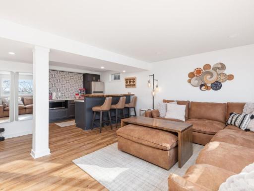 Lower level great for hanging out or entertaining
