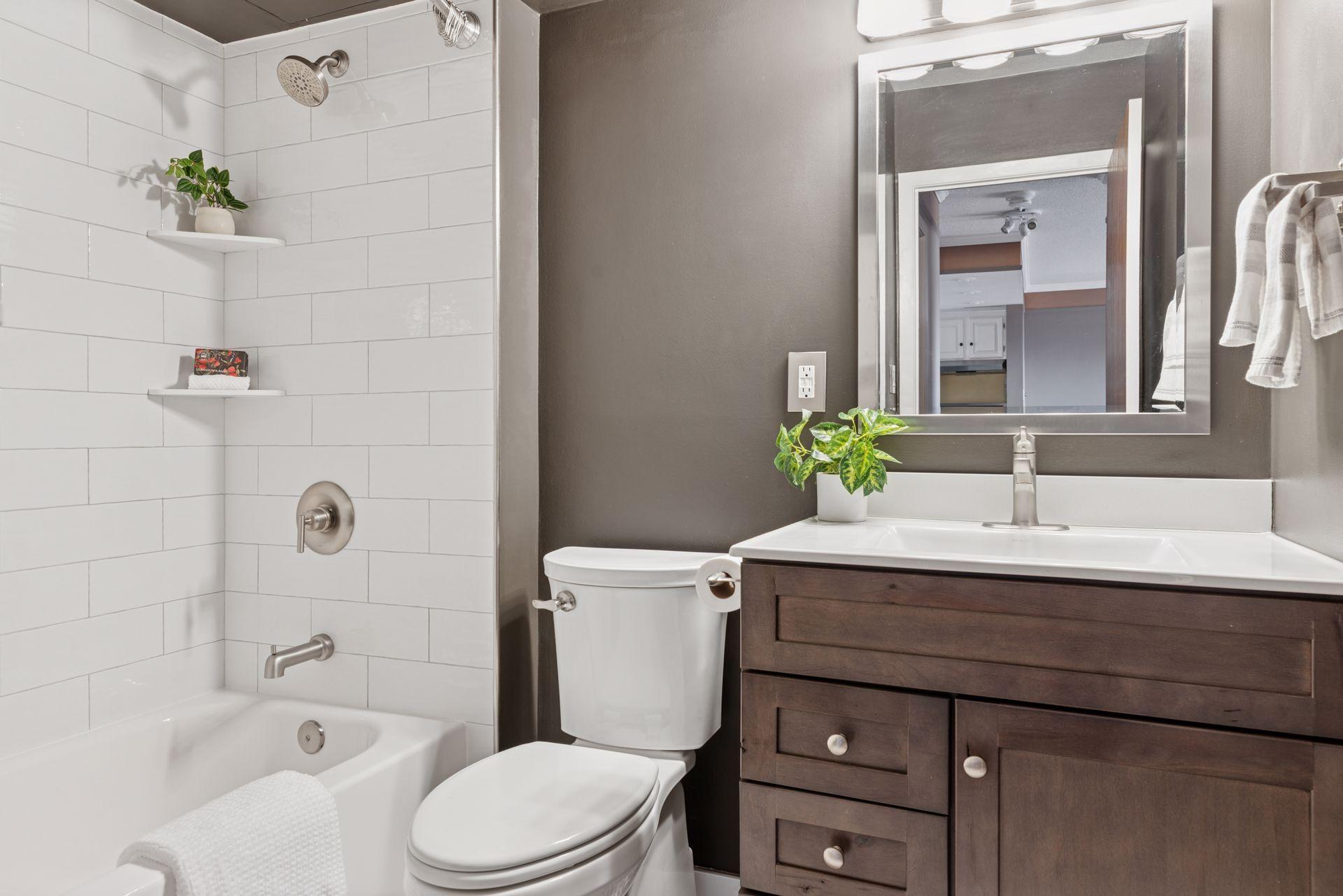 Totally remodeled bathroom