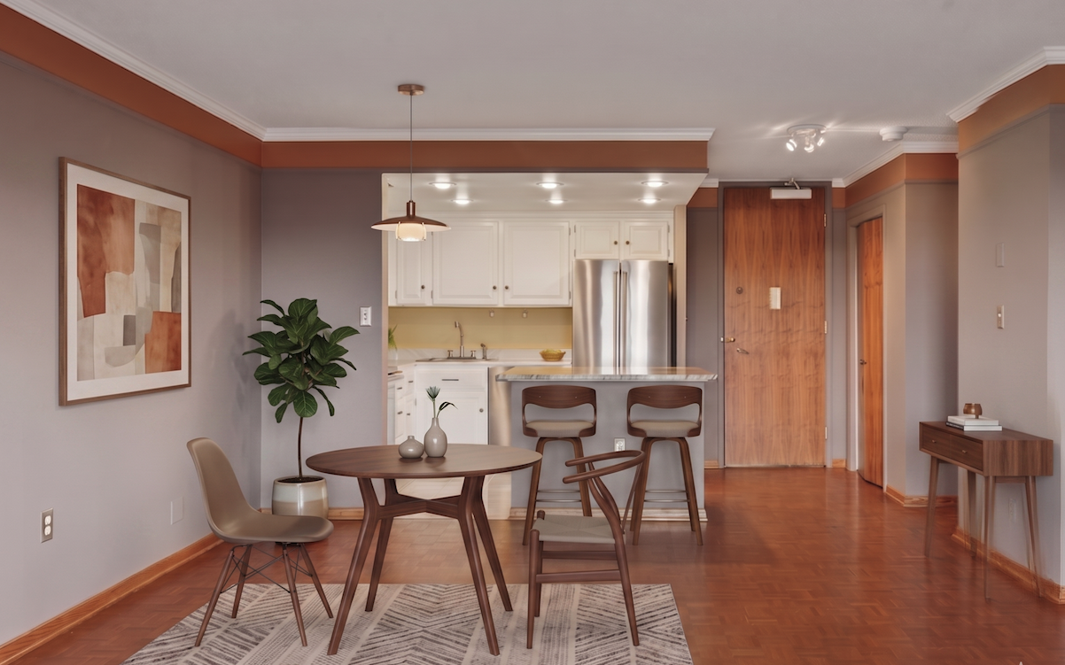 Open kitchen to dining room - virtually staged 708.png