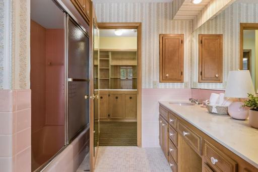The Second Floor Full Bathroom with 2 sinks