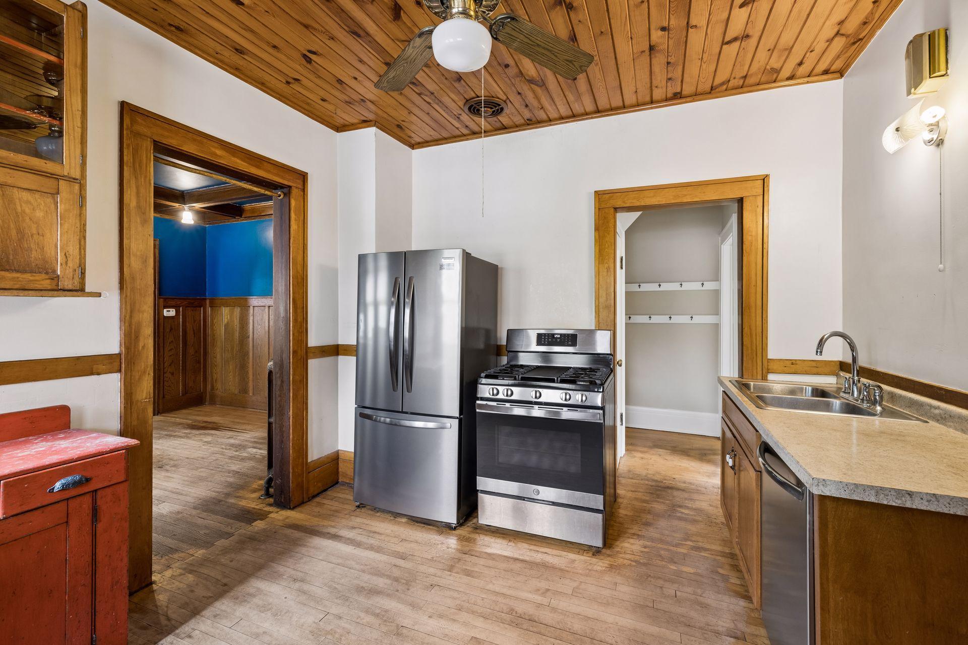 Brand new fridge in the kitchen