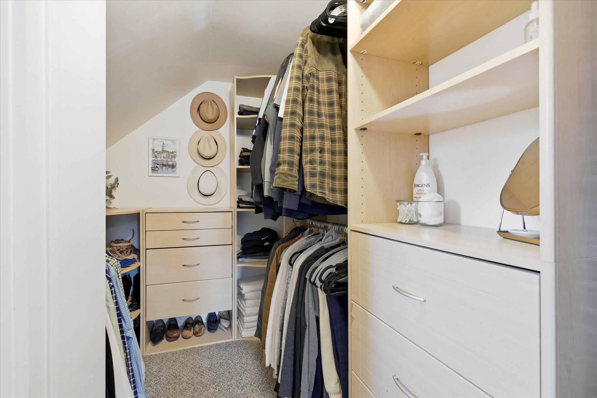 Walk-in Upstairs Closet