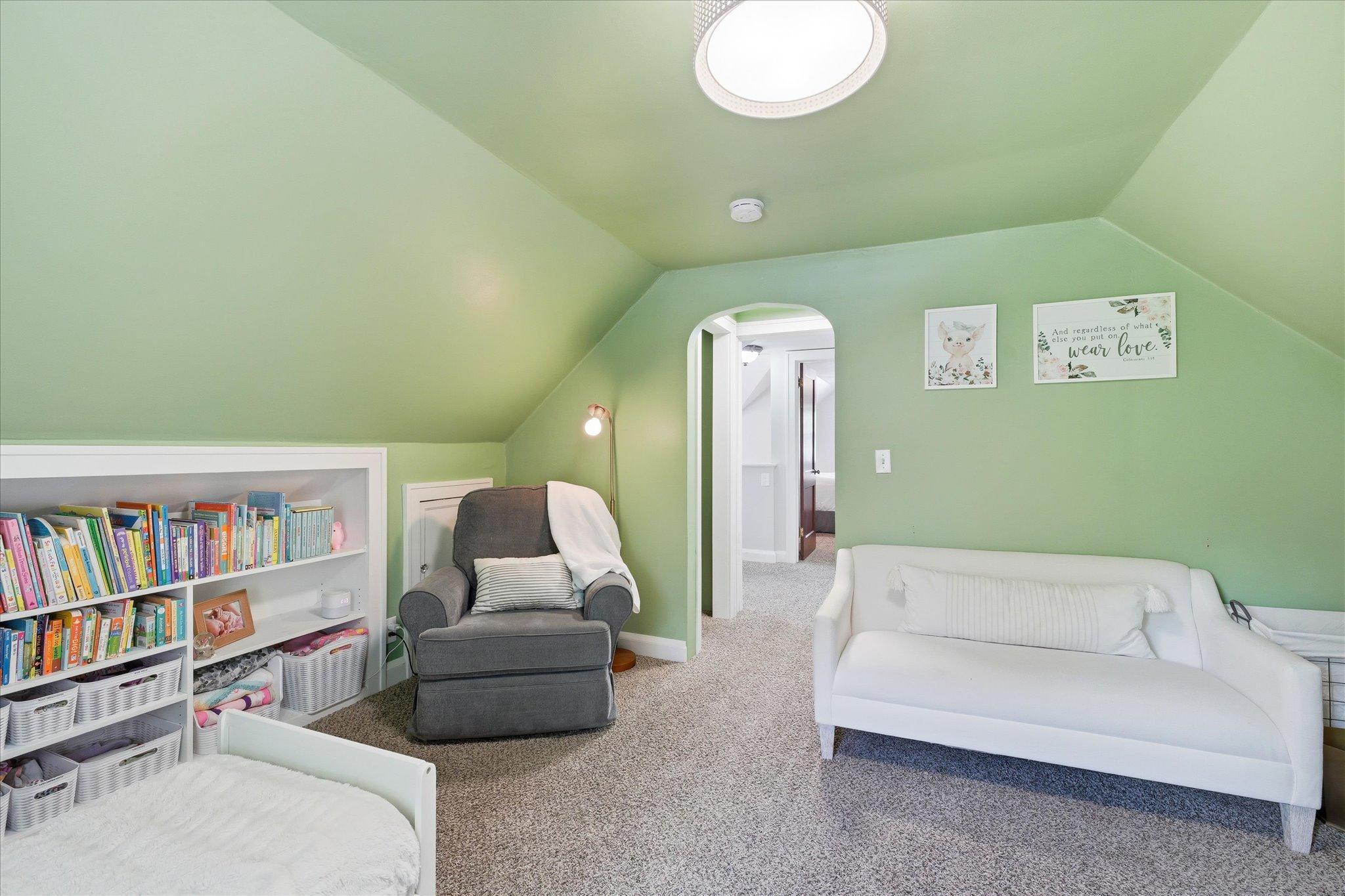 Tray Ceiling & Arched doorway adds to the Charm & Character