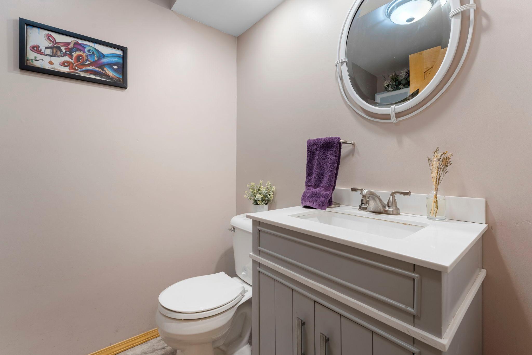 Main floor powder room