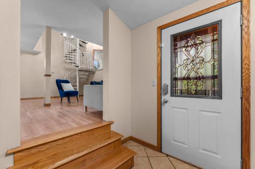Separate entryway leads to main living room space