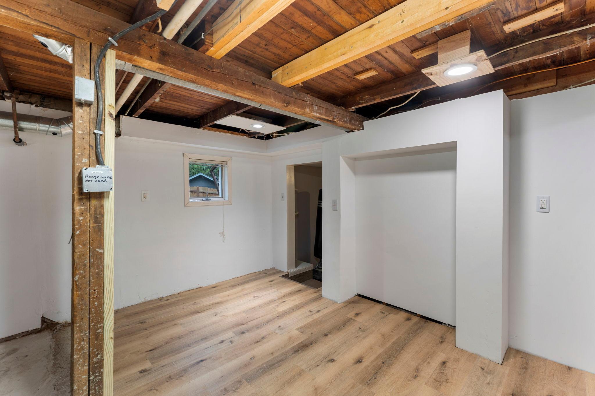 Multipurpose room in lower level