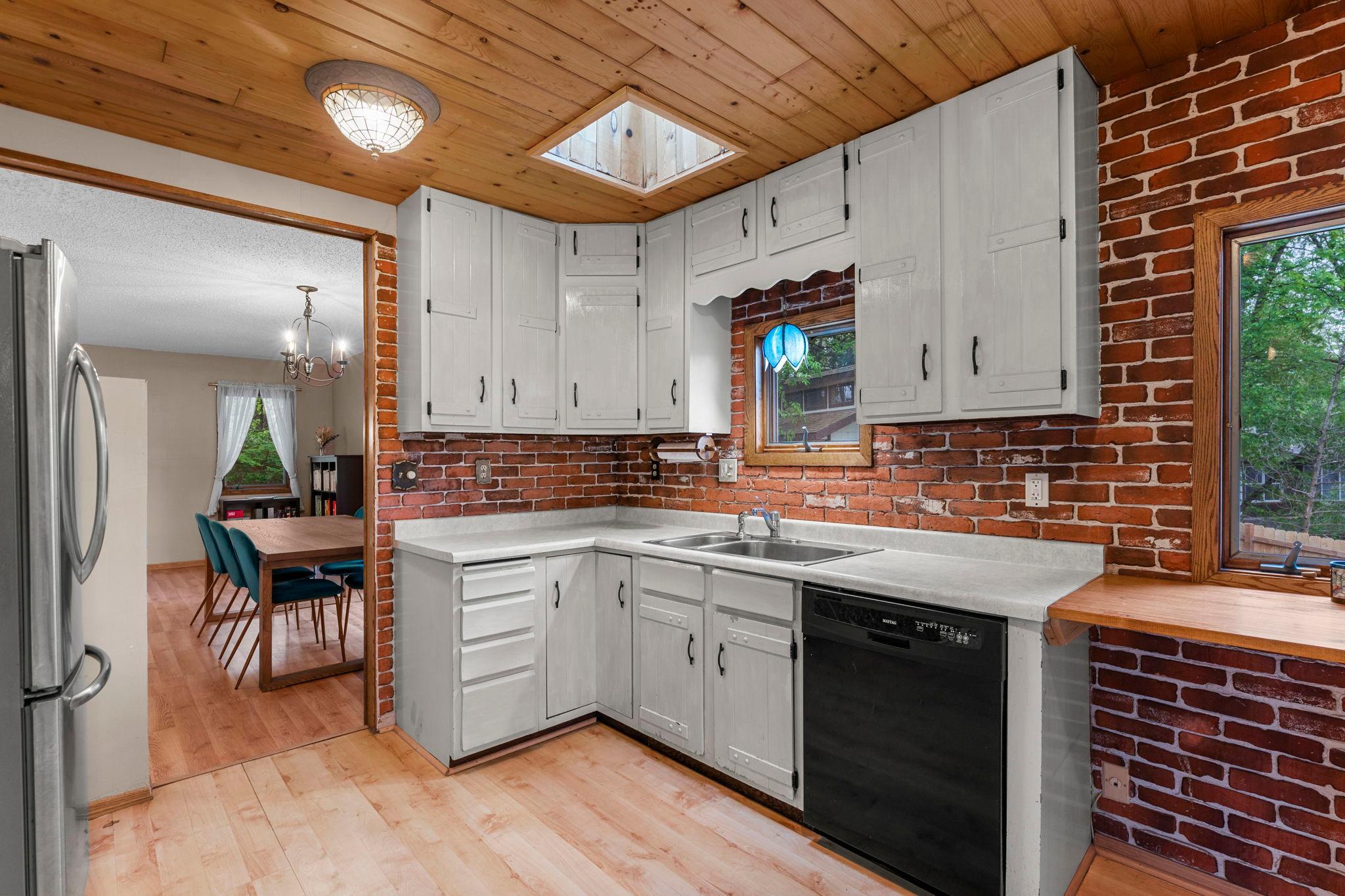 Metro look kitchen with good storage space
