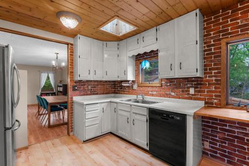 Metro look kitchen with good storage space