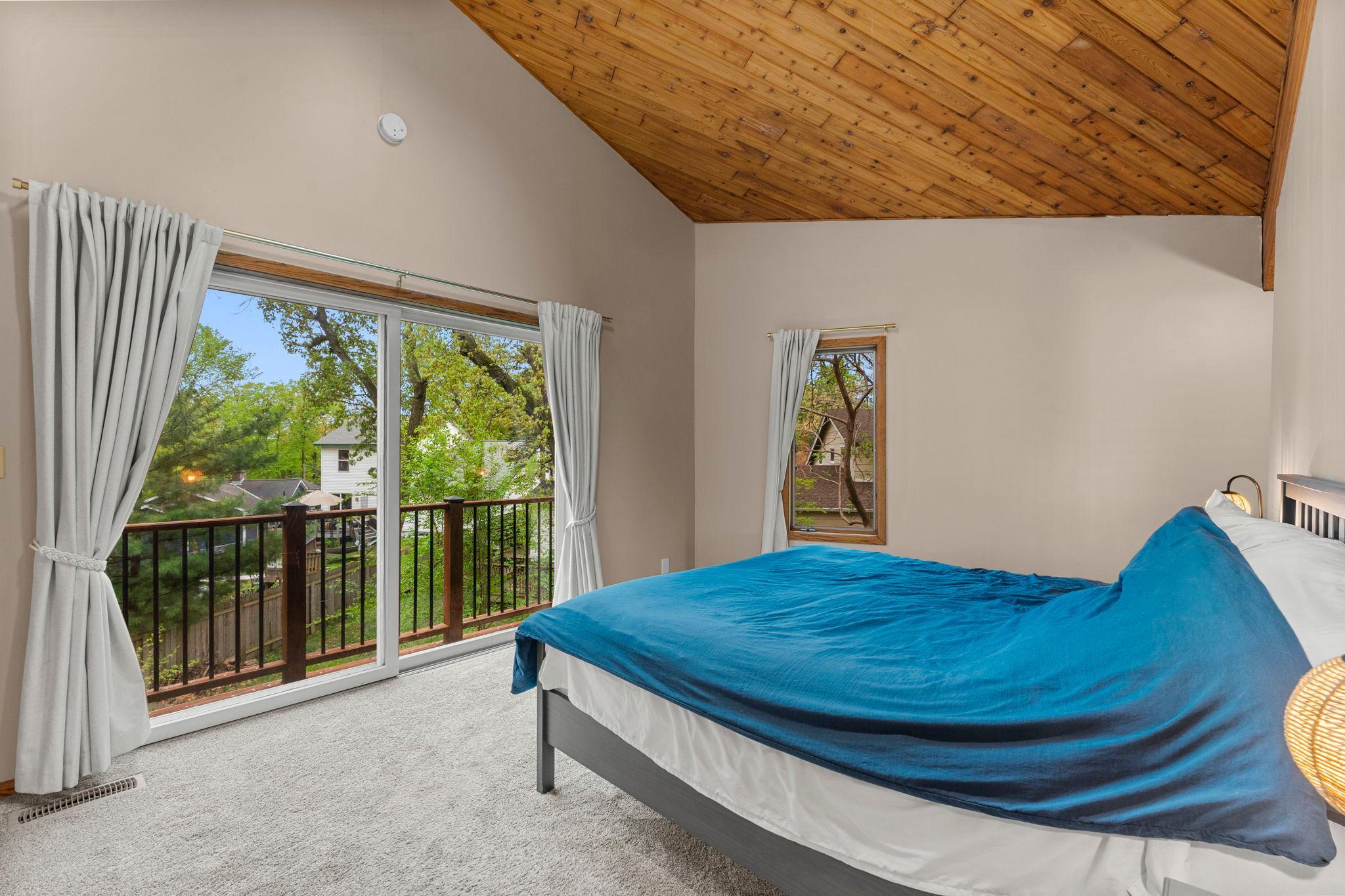 Primary bedroom on upper level