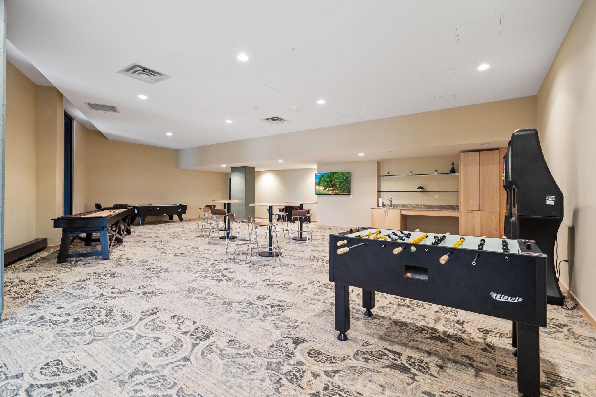 Game Room with Golf Simulator