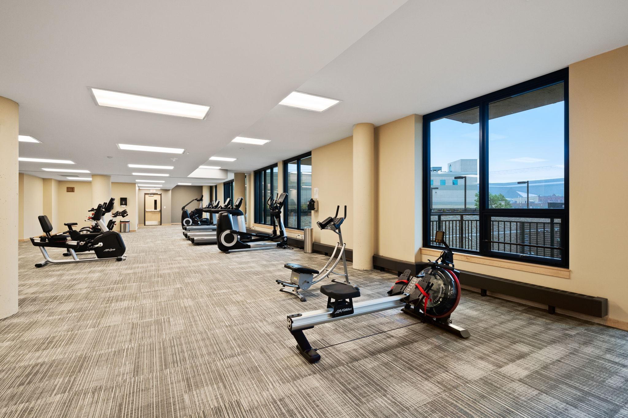 Cardio center with studio and sauna