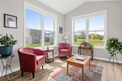 Huge windows throughout home