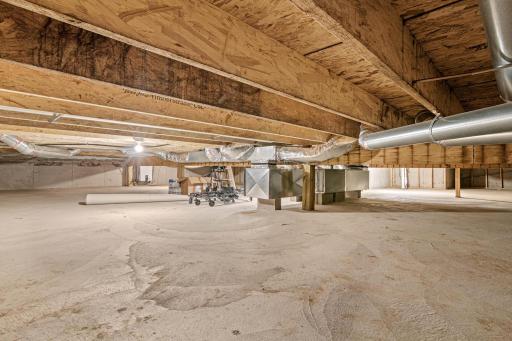 Crawl space offers space to store your seasonal items