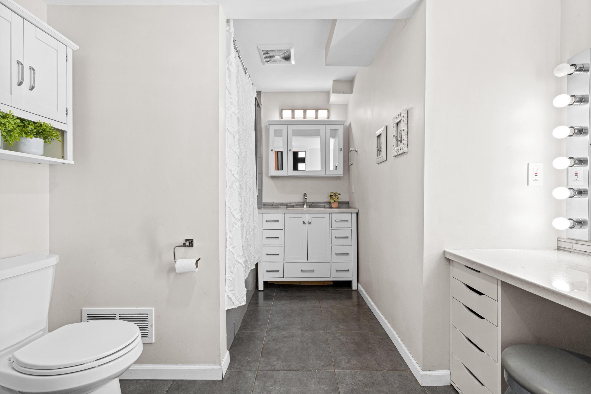 Fully remodeled downstairs full bath