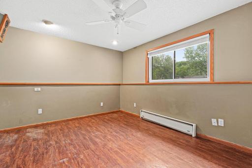 Primary downstairs bedroom with walk-in closet