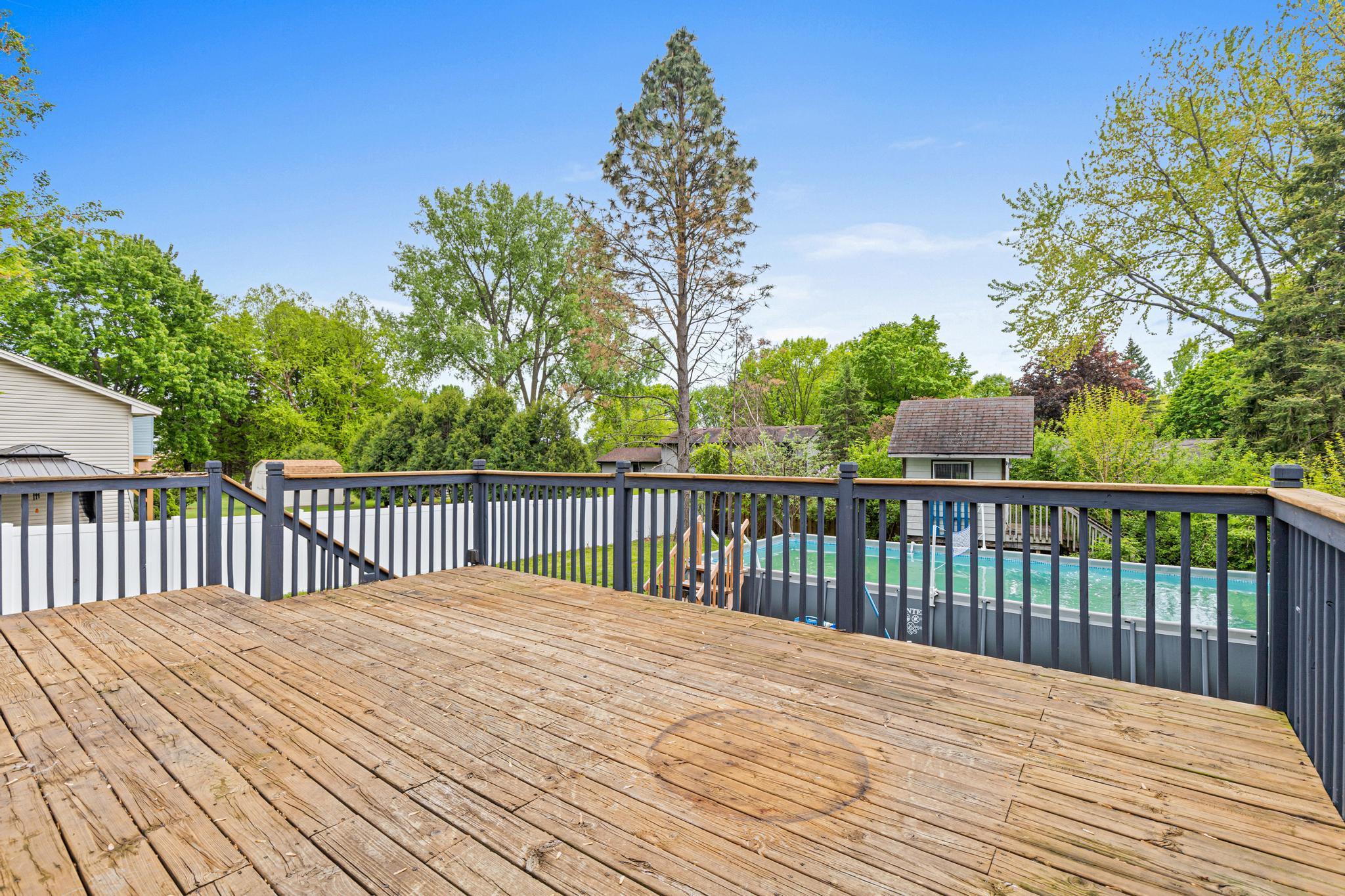 Fenced in yard and your own pool!