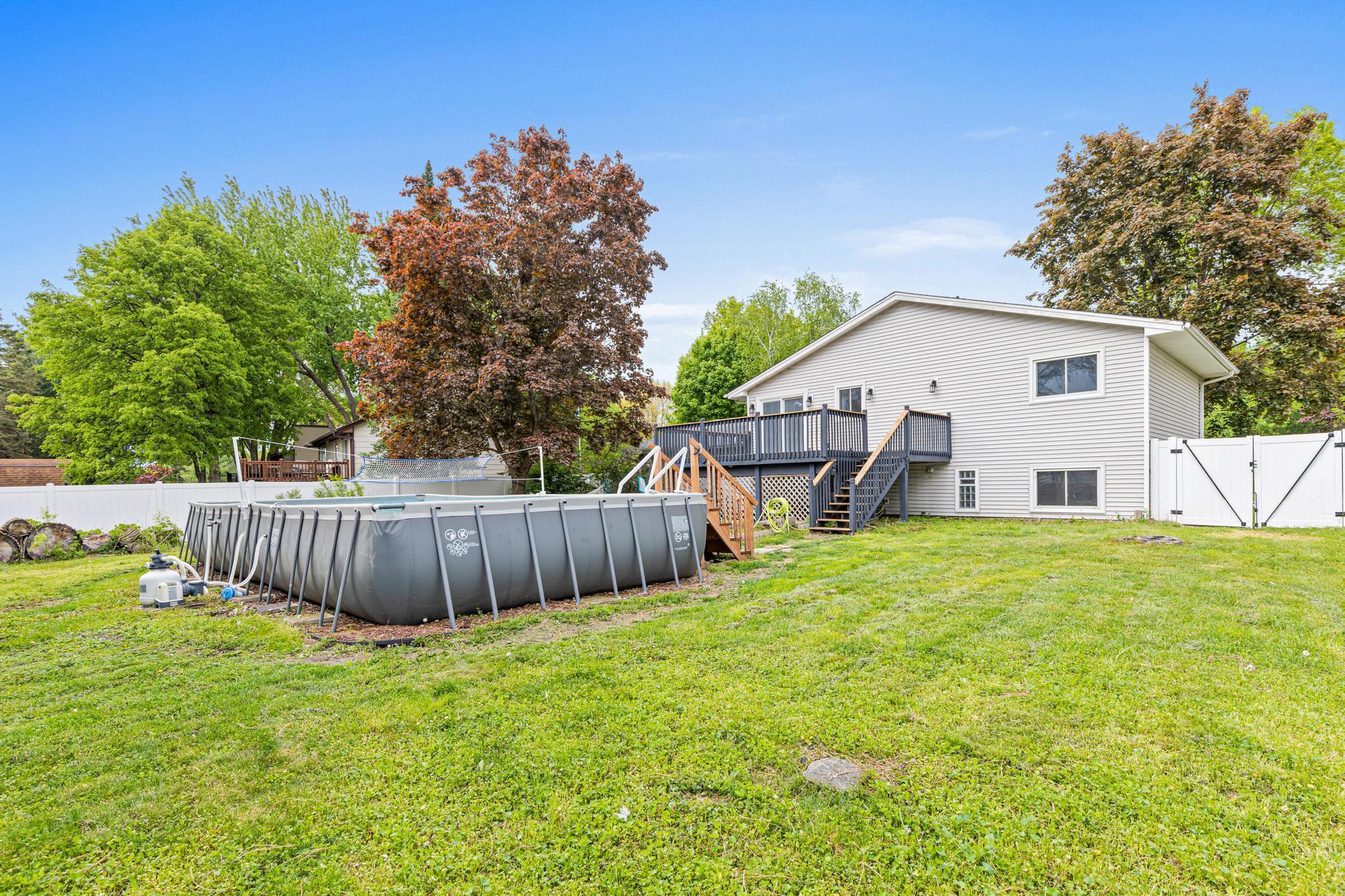 Above ground pool for summer fun!