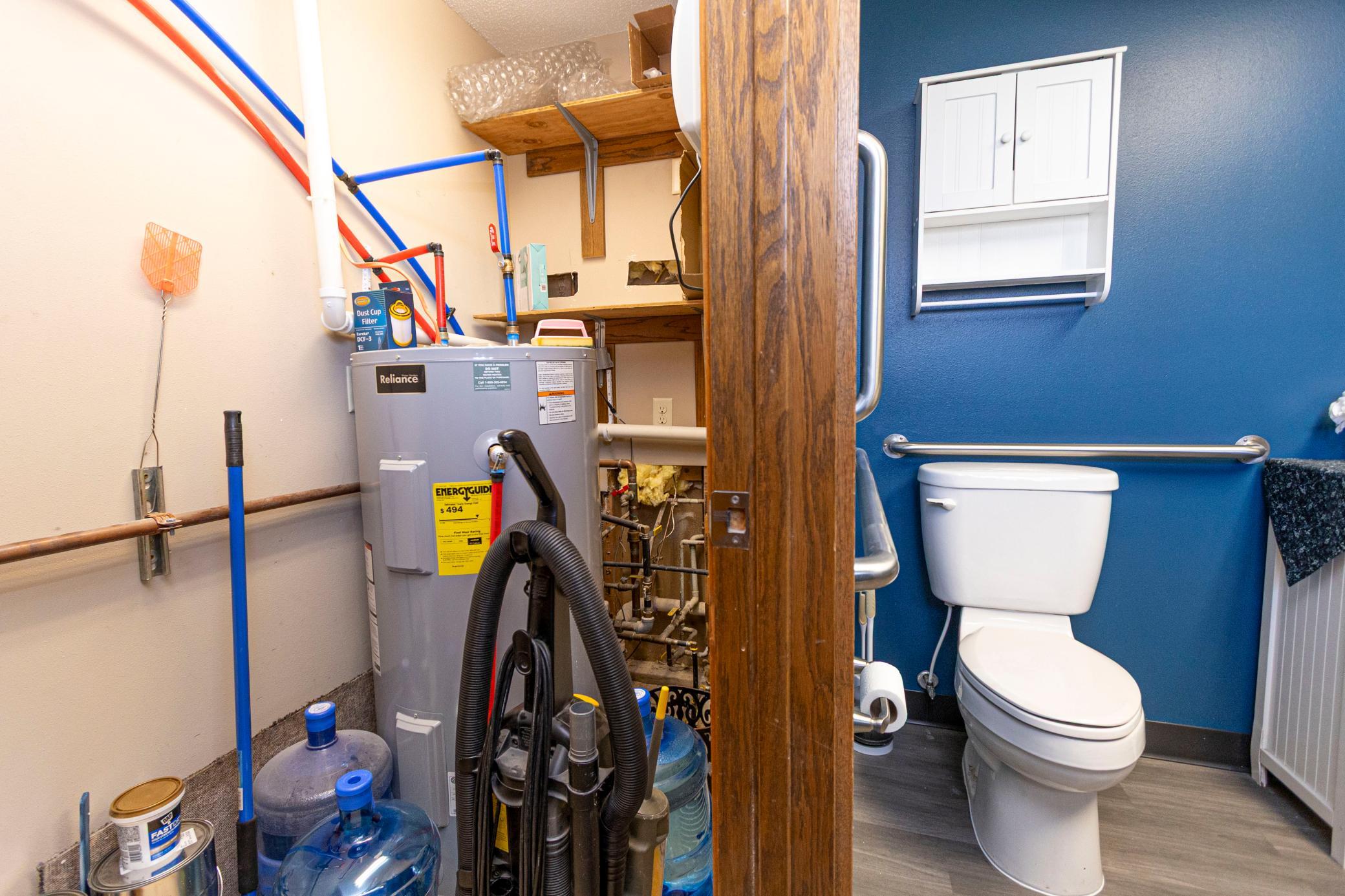 Utilities through Restroom