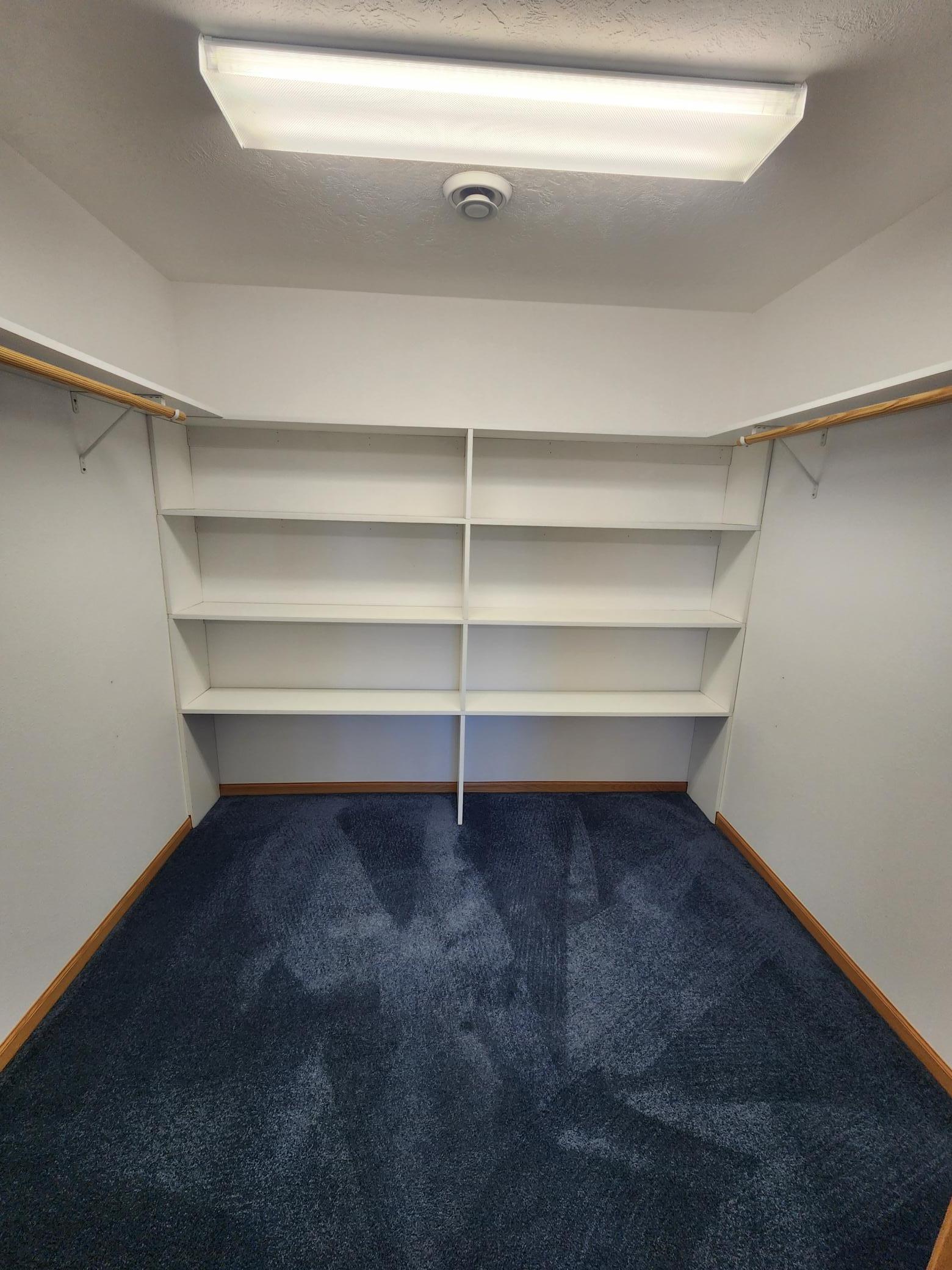 Walk-in closet off bedroom 4