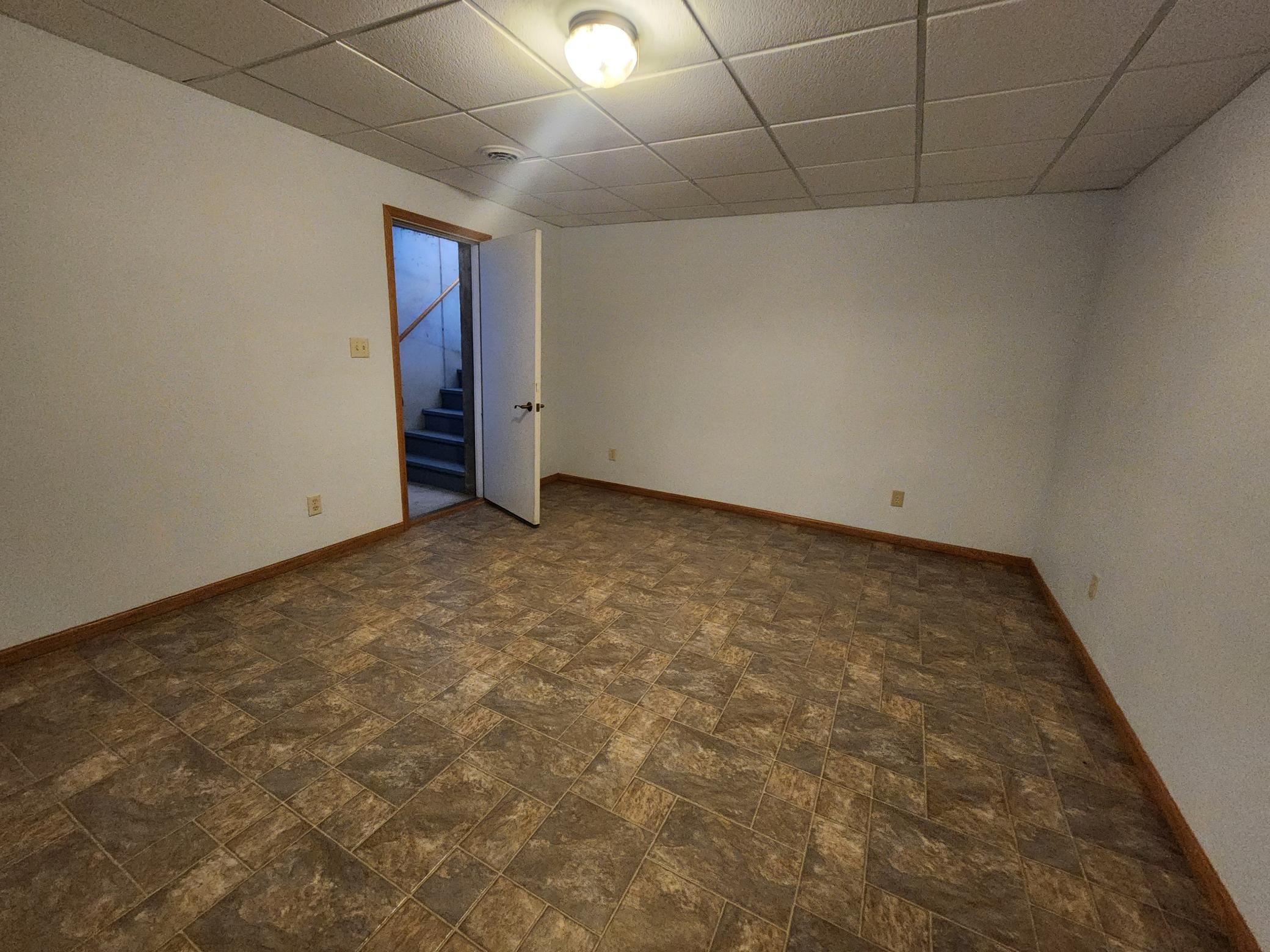 Lower level - flex room/storage room
