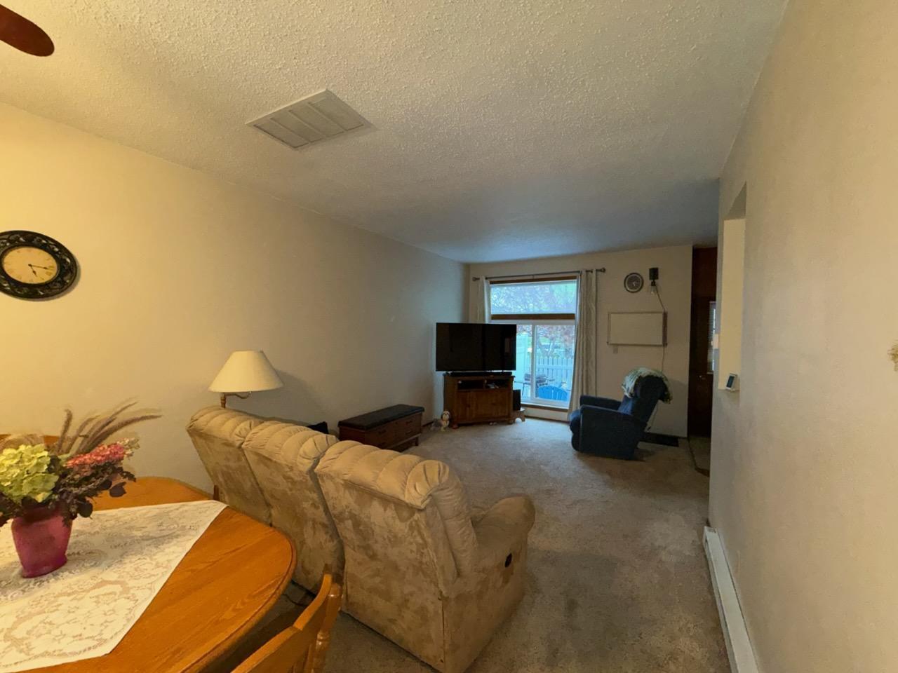 KITCHEN VIEW INTO LIVING ROOM