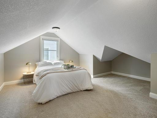 The upstairs is truly your own private suite with an updated walk-in closet and full bath.