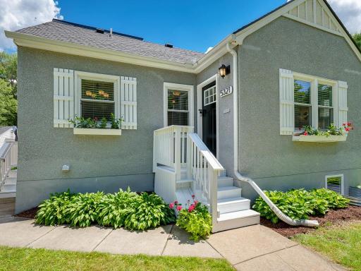 An inviting entry into your new home with freshly painted steps and trim.